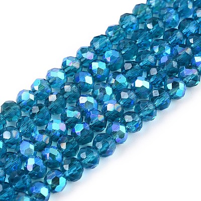 Electroplate Glass Beads Strands LS-EGLA-A044-T3mm-L27-1