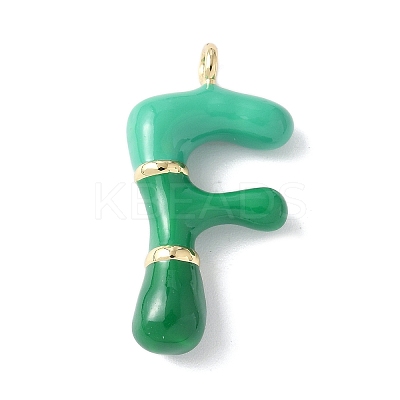 Brass Enamel Pendants KK-E093-03G-F-02-1