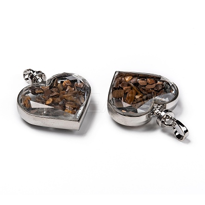 Glass Bottle Pendants G-Z010-02I-1