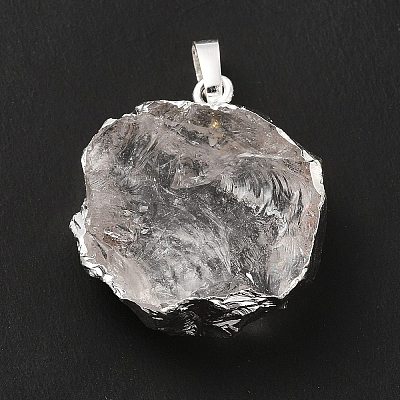 Natural Quartz Crystal Pendants G-P487-03P-1