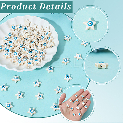 100Pcs Synthetic Turquoise Enamel Beads Strands G-PA0002-24-1