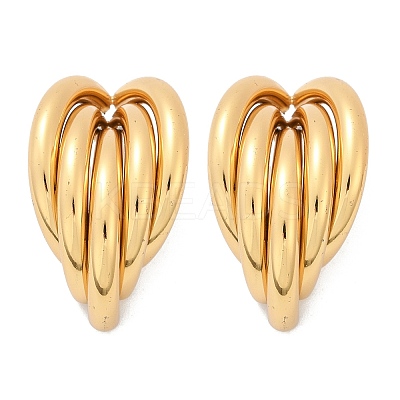 201 Stainless Steel Stud Earrings LS-EJEW-Q026-23G-1