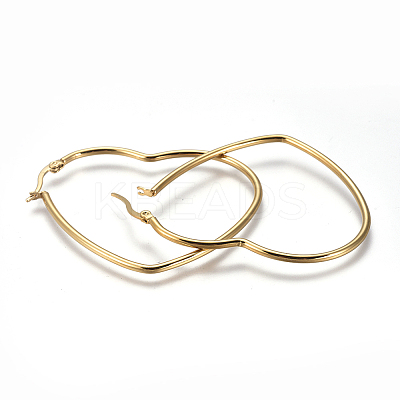 201 Stainless Steel Hoop Earrings LS-EJEW-A052-12B-1