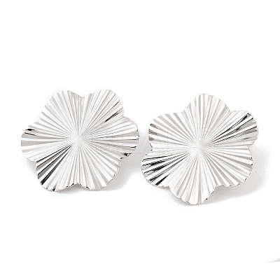 Non-Tarnish 304 Stainless Steel Stud Earrings for Women EJEW-K283-01P-1