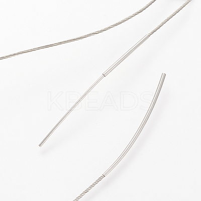 Stainless Steel Wire Necklace Cord DIY Jewelry Making X-TWIR-R003-23A-1