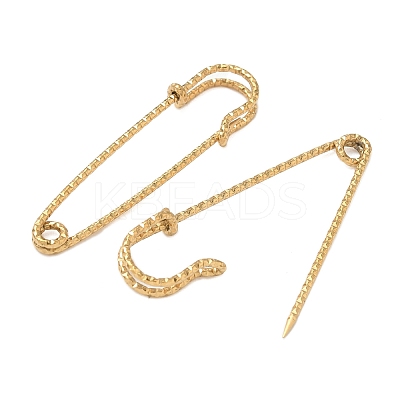 304 Stainless Steel Safety Pins Brooch Findings STAS-K252-11E-G-1