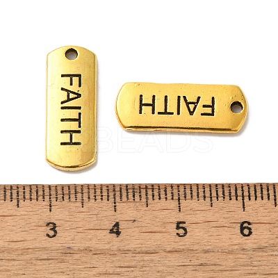 Tibetan Style Alloy Rectangle with Word Faith Pendants LS-TIBEP-Q043-058AG-RS-1