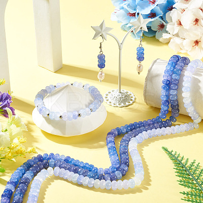 3 Strands 3 Colors Glass Beads Strands GLAA-TA0004-08-1
