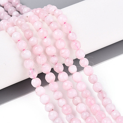 Dyed Natural White Jade Beads Strands X-G-T139-4mm-60-04-1