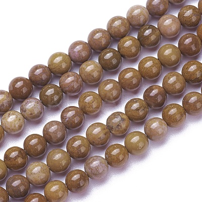 Natural Gemstone Beads Strands G-P424-D-4mm-1