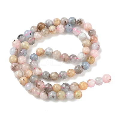 Natural Morganite Beads Strands G-Z164-A01-6mm-1