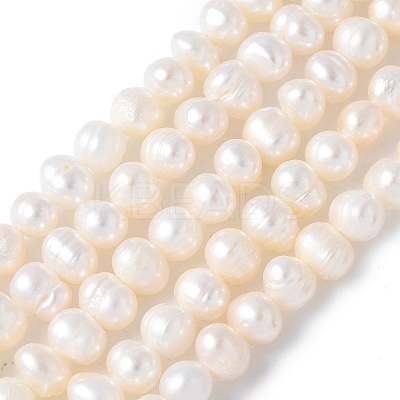 Natural Cultured Freshwater Pearl Beads Strands PEAR-I007-07Q-03C-1