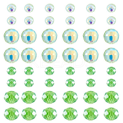 120Pcs 4 Styles Electroplate Glass Beads EGLA-TADJ0001-13C-1