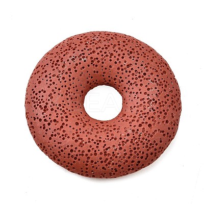 Natural Lava Rock Disc Big Pendants G-M203-11-1