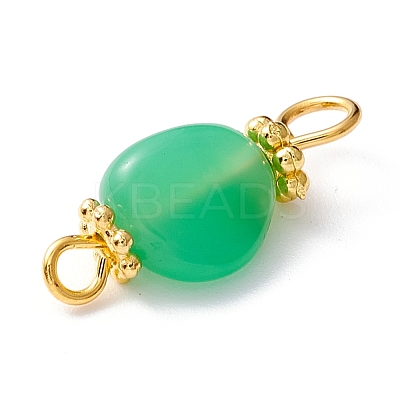 Natural Chrysoprase Links Connectors PALLOY-JF01091-06-1