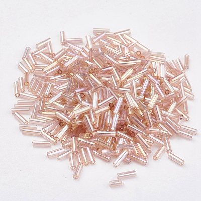 Glass Bugle Beads SEED-E001-6mm-L176-1