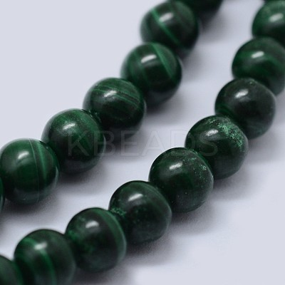 Natural Malachite Beads Strands G-F571-27AB2-4mm-1