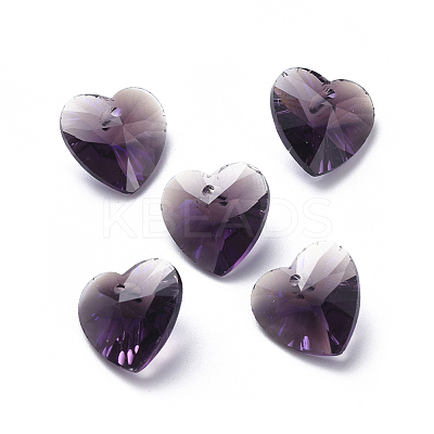 Glass Rhinestone Charms RGLA-L023-D-M-1