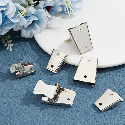 6Pcs 2 Style Iron Bolo Tie Slide Clasp IFIN-GF0001-25P-1