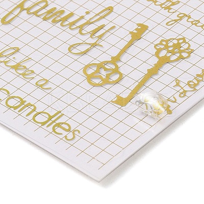 Hot Gold Foil Paper Self-Adhesive Stickers LS-DIY-K076-01C-1