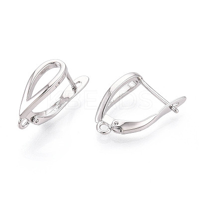 Brass Hoop Earring Findings KK-N267-27P-1
