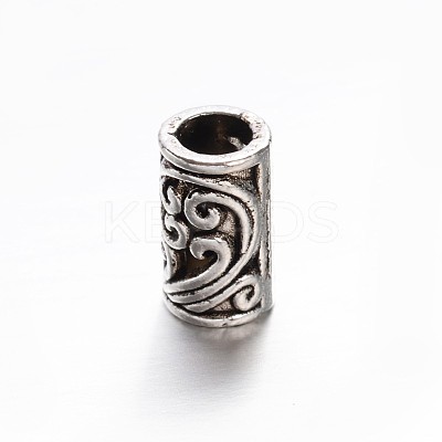 Tibetan Style Zinc Alloy Column Beads X-PALLOY-ZN63835-AS-1