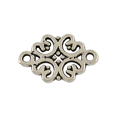 Tibetan Style Alloy Flower Links connectors TIBE-990-AS-RS-1