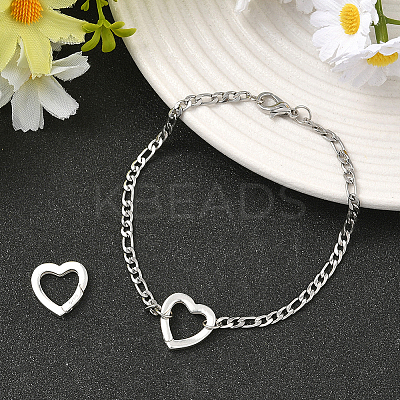 2Pcs 925 Sterling Silver Spring Gate Rings STER-SC0001-56-1