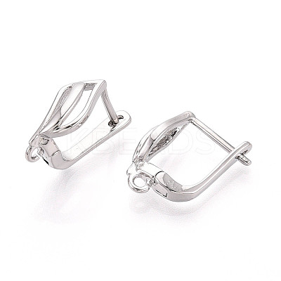 Brass Hoop Earring Findings KK-N267-28P-1