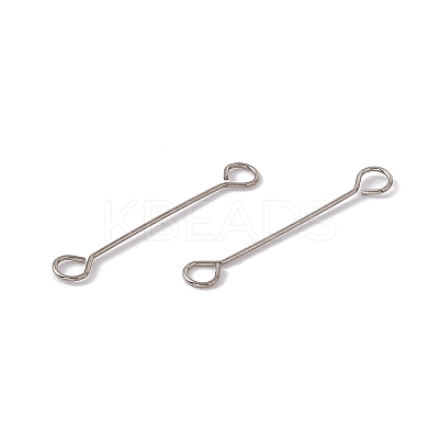 Non-Tarnish 304 Stainless Steel Connector Charms STAS-G291-03B-P-1