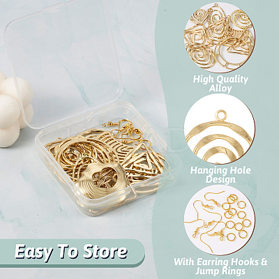 DIY Geometry Earring Making Kit DIY-TA0005-30-1