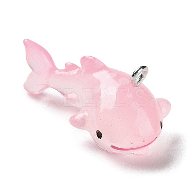 Sea Animal Theme Opaque Resin Pendants RESI-D071-04C-1
