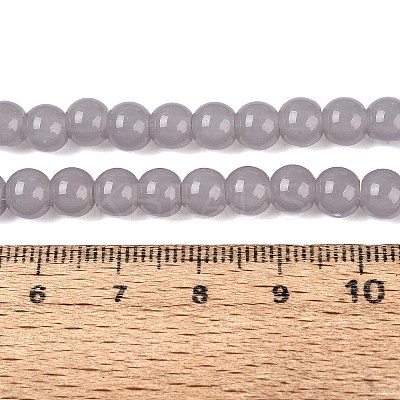 Imitation Jade Glass Beads Strands GLAA-T032-J6mm-10-1
