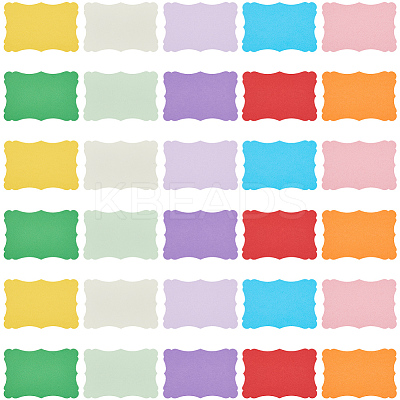 50Pcs 10 Colors DIY Paper Blank Greeting Cards AJEW-CP0010-26B-1