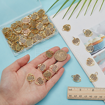 100Pcs Tibetan Style Alloy Pendants PALLOY-GO00038-1