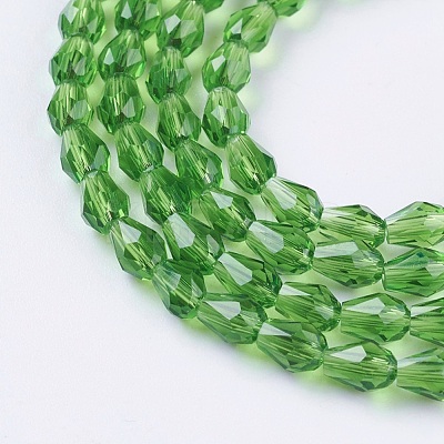Faceted Glass Beads Strands GLAA-A036-F21-1