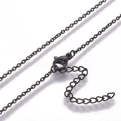 304 Stainless Steel Pendant Necklaces NJEW-F264-05B-1