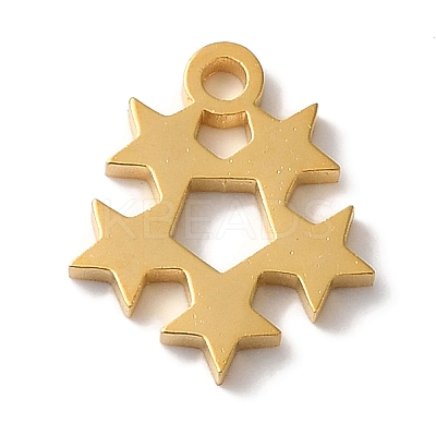 PVD Vacuum Plating 304 Stainless Steel Charms STAS-L081-026G-1