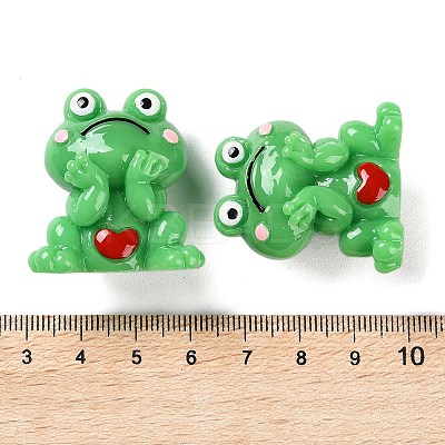 Cartoon Cute Resin 3D Frog Figurines LS-RESI-Z024-01C-1