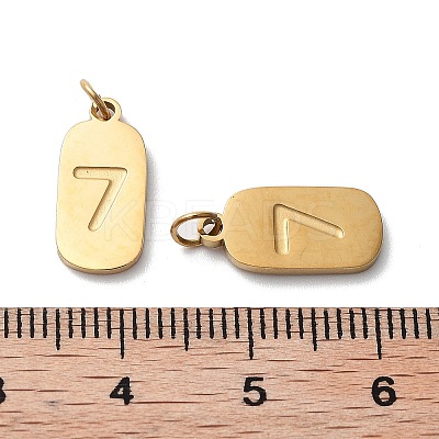 Ion Plating(IP) 304 Stainless Steel Pendants STAS-M340-08G-1