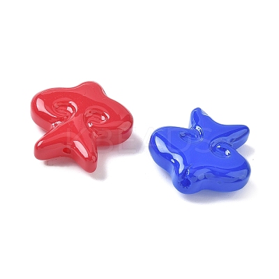 Baking Paint Glass Beads LAMP-D303-05-1