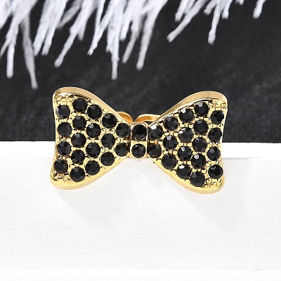 304 Stainless Steel Open Cuff Rings for Women RJEW-F178-01G-01-1
