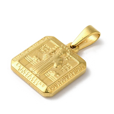 PVD Vacuum Plating 304 Stainless Steel Pendants STAS-B069-10G-1