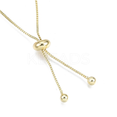 Brass Box Chains Slider Bracelet Making with Tiny Ball Charms BJEW-N021-02-1
