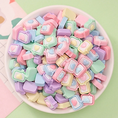 Opaque Resin Cabochons RESI-B017-01D-1
