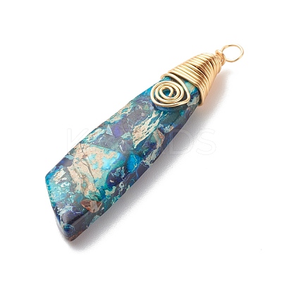 Natural Regalite/Imperial Jasper/Sea Sediment Jasper Big Pendants PALLOY-JF01631-01-1