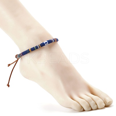 Ethnic Cord Anklet for Girl Women X-AJEW-AN00449-1
