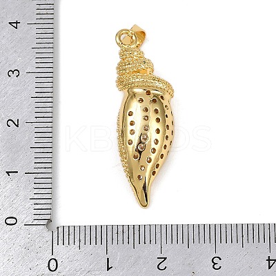 Brass Micro Pave Cubic Zirconia Pendants KK-A260-02G-1