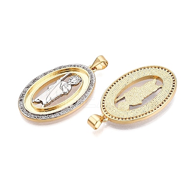 Brass Micro Pave Cubic Zirconia Pendants KK-T070-23G-01-1