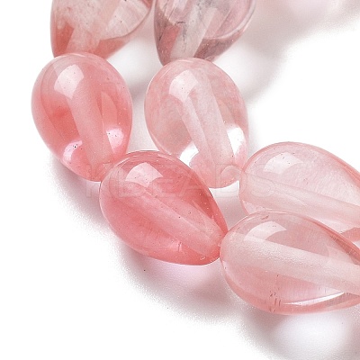 Cherry Quartz Glass Beads Strands G-B106-A01-02-1